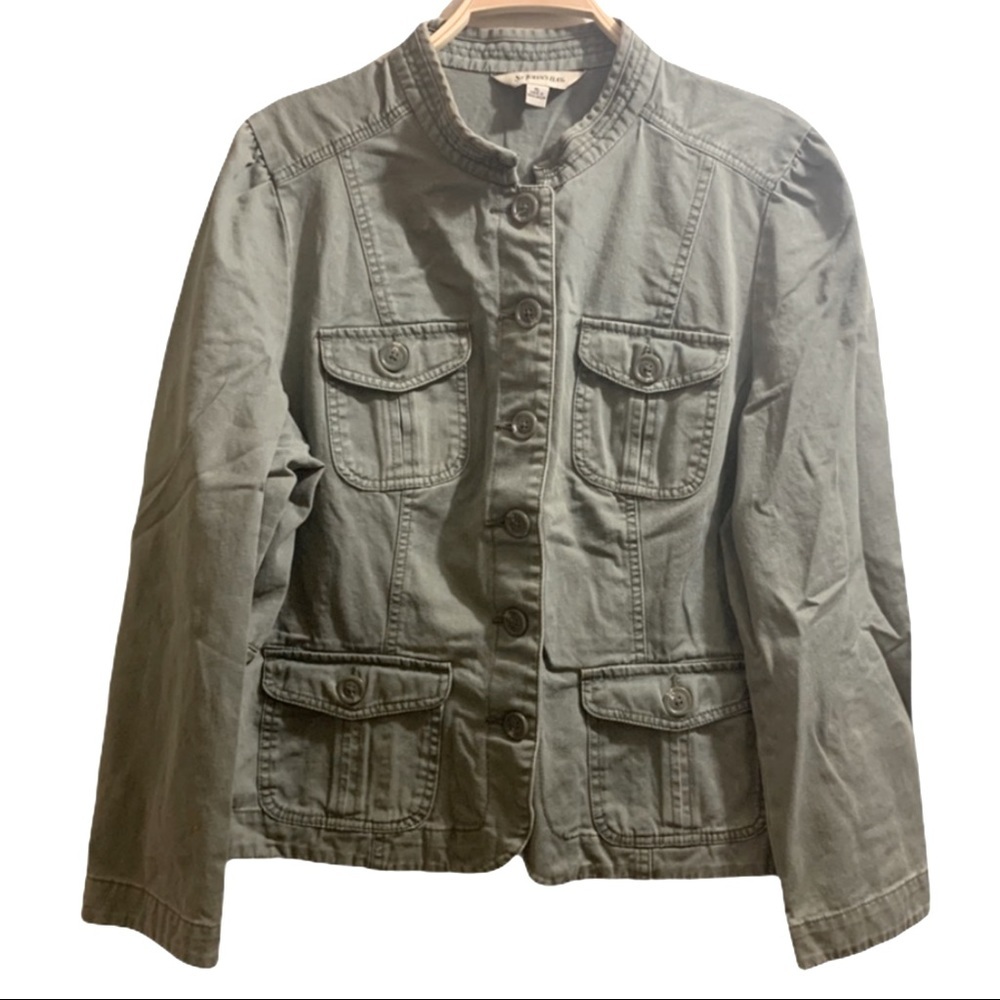 St. John’s Bay olive green utility jacket